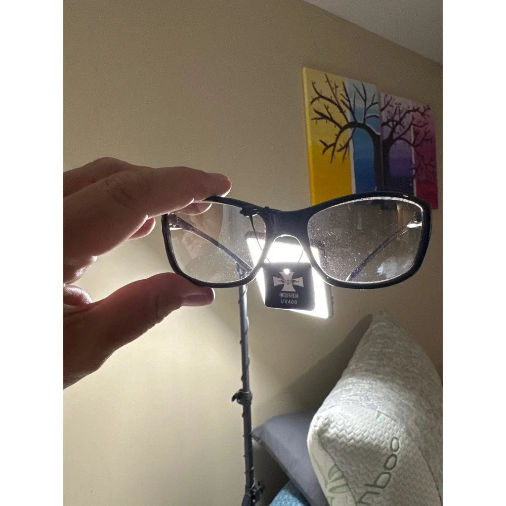 Choppers Riding Glasses Men P6905 Black Flame UV400 NWT